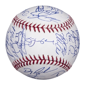 2012 American League Champions Detroit Tigers Team Signed Baseball With 34 Signatures Including Cabrera, Scherzer, and Leyland (Beckett)